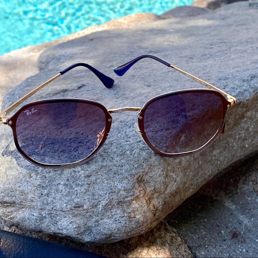 Ray-Ban Blaze Hexagonal Violet Gradient - Picture 2 of 13
